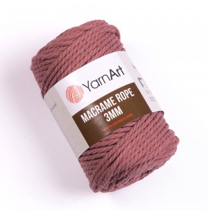 YarnArt Macrame Rope 3 mm dusty rose 792