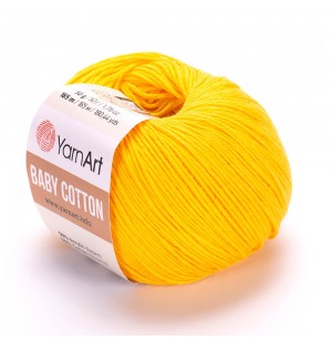 YarnArt Baby Cotton 432 sárga