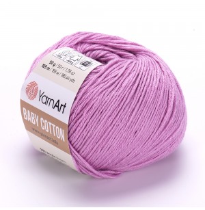 YarnArt Baby Cotton 415 lilás rózsaszín