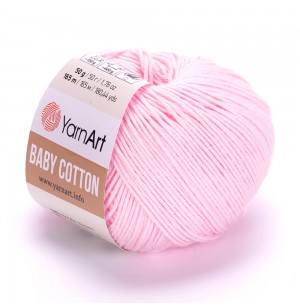 YarnArt Baby Cotton 410 világos rózsaszín