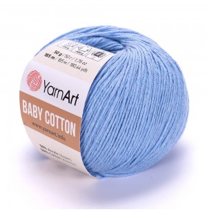 YarnArt Baby Cotton 448 égkék