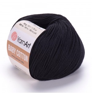 YarnArt Baby Cotton 460 fekete