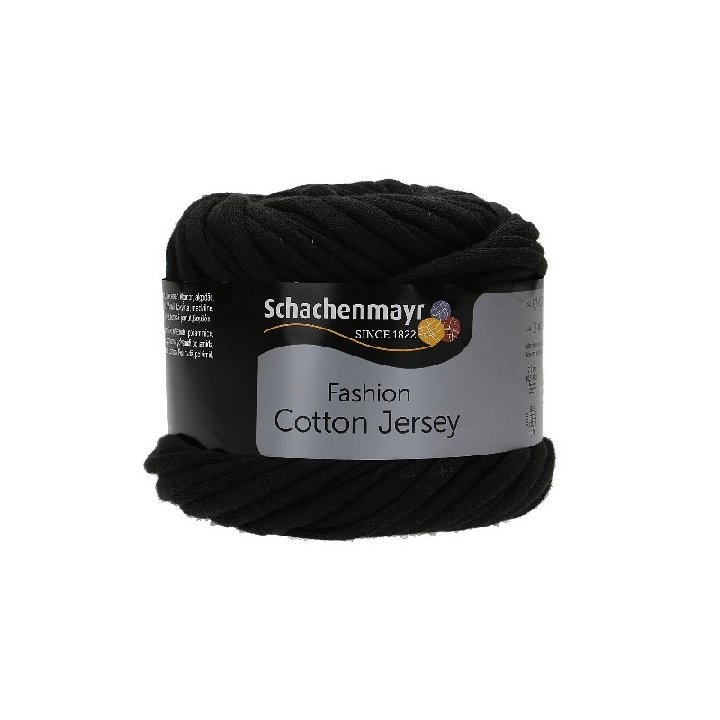 Cotton Jersey fekete 00099